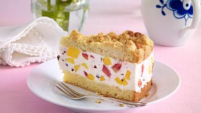 Mango-Erdbeer-Kuchen mit Butterstreuseln Rezept - Foto: LECKER @ Bauer Media Group
