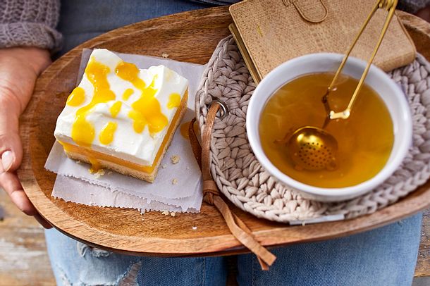 Mango-Joghurt-Schnitten „ein süßes Paar“ Rezept Mango-Joghurt-Schnitten „ein süßes Paar“ Rezept
