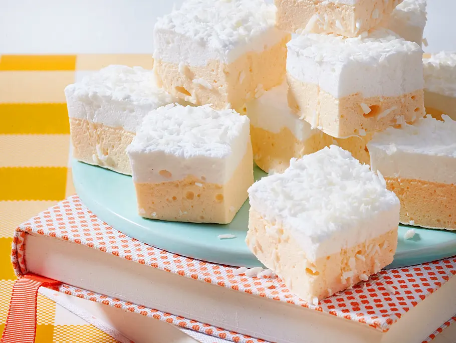 Mango-Lime-Marshmallows mit Kokos Rezept Mango-Lime-Marshmallows mit Kokos Rezept