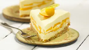 Mango-Philadelphia-Torte mit Kokoszwieback-Boden Rezept - Foto: LECKER @ Bauer Media Group Mango-Philadelphia-Torte mit Kokoszwieback-Boden Rezept - Foto: LECKER @ Bauer Media Group