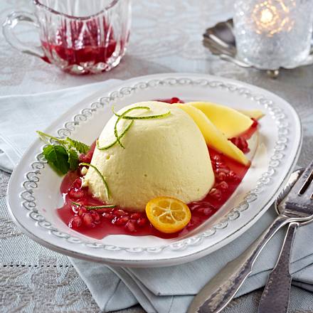 Mangocreme mit Granatapfel Rezept Mangocreme mit Granatapfel Rezept