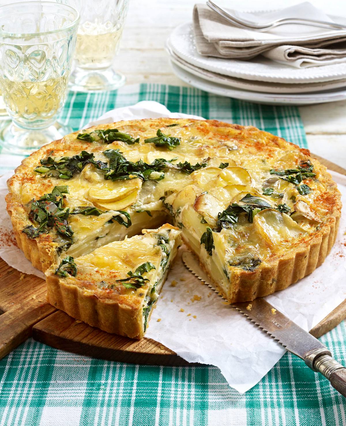 Mangold-Kartoffel-Quiche Rezept