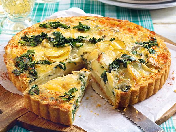 Mangold-Quiche mit Kartoffeln