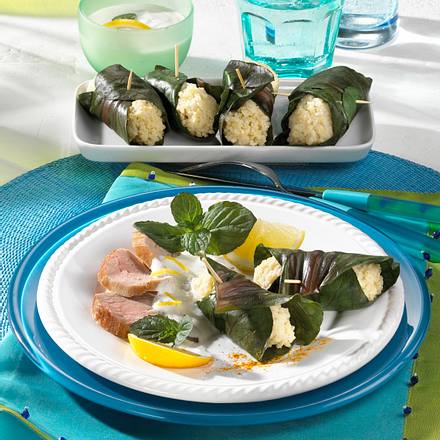 Mangoldröllchen mit Schweinefilet Rezept Mangoldröllchen mit Schweinefilet Rezept