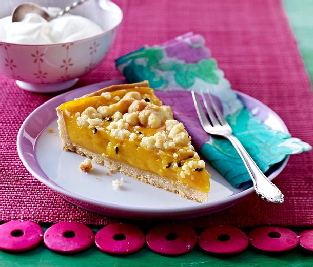 Maracuja-Streusel-Tarte Rezept Maracuja-Streusel-Tarte Rezept