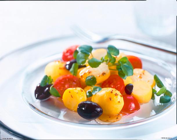 Marinierte Kartoffeln mit Brunnenkresse Rezept Marinierte Kartoffeln mit Brunnenkresse Rezept