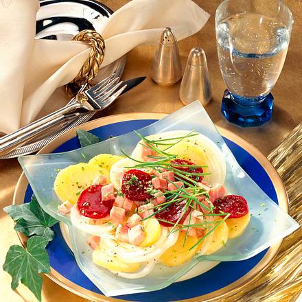 Marinierte Kartoffeln mit roter Bete Rezept Marinierte Kartoffeln mit roter Bete Rezept