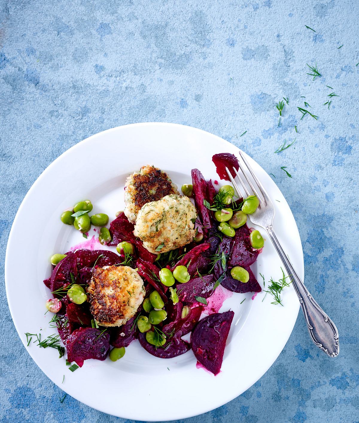 Marinierte Rote Bete zu Fischfrikadellen Rezept