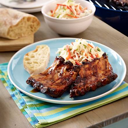 Marinierte Spareribs mit Krautsalat Rezept