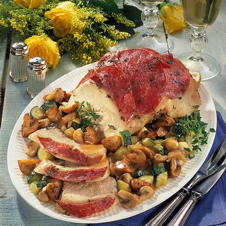 Marinierter Putenbraten mit Gemüse Rezept Marinierter Putenbraten mit Gemüse Rezept