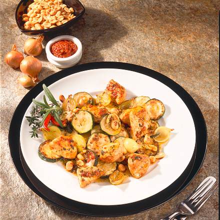 Mariniertes Hähnchenfilet im Wok Rezept Mariniertes Hähnchenfilet im Wok Rezept
