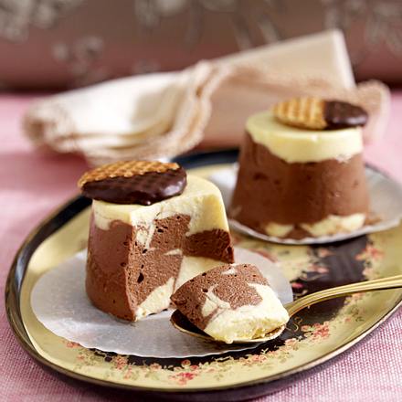 Marmorcreme mit Schokowaffel Rezept Marmorcreme mit Schokowaffel Rezept