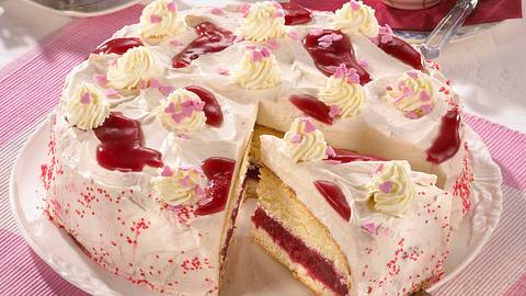 Marmorierte Rhabarbertorte Rezept - Foto: Maass