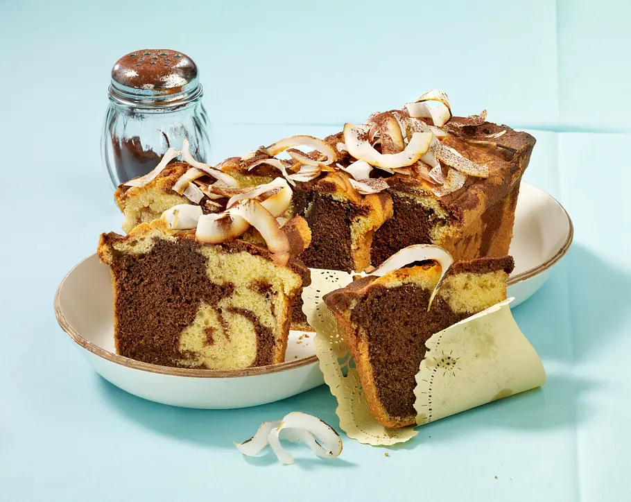 Marmorkuchen mit Kokosmilch (Diabetiker) Rezept