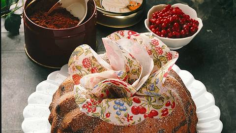 Marmorkuchen mit Preiselbeeren Rezept - Foto: Horn