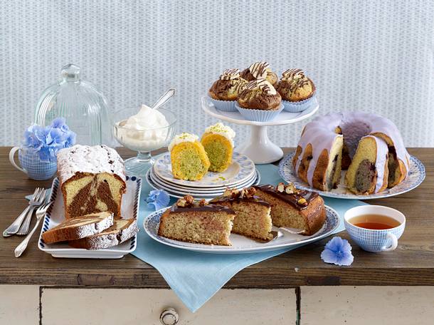 Marmorkuchen-Tableau Grundrezept Rezept
