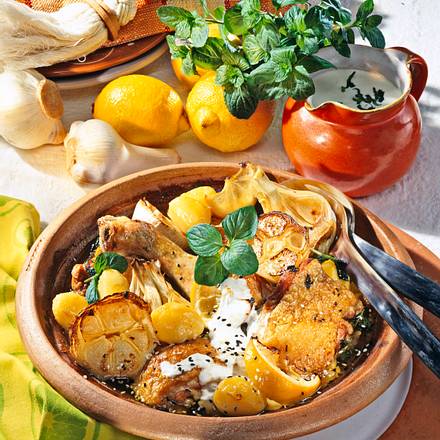 Marokkanische Hähnchenkeulen Rezept