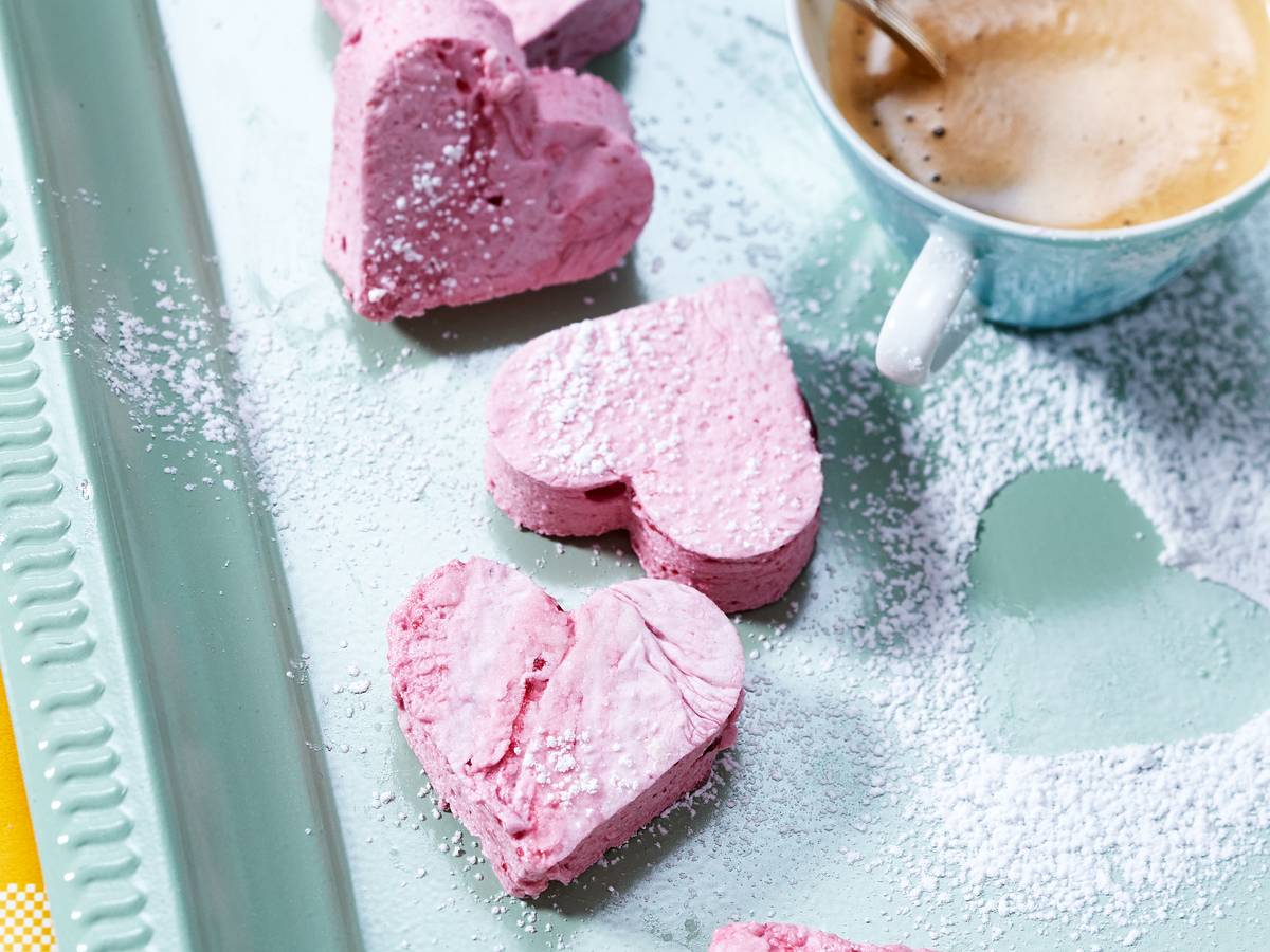 Marshmallow-Herzen Rezept