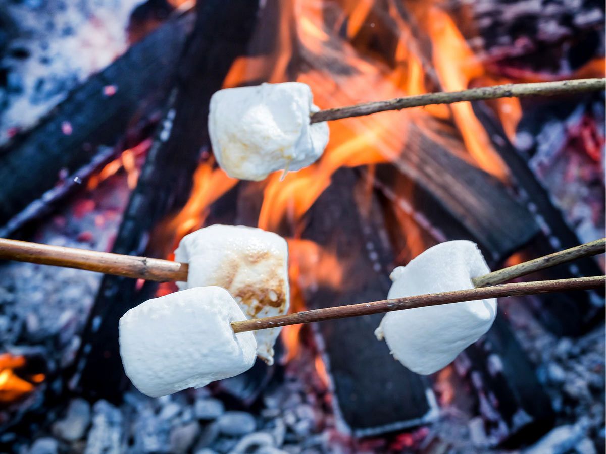 Marshmallows grillen