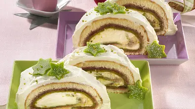Marzipan-Pistazienrolle Rezept - Foto: LECKER @ Bauer Media Group