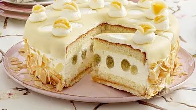 Marzipan-Stachelbeer-Torte Rezept - Foto: LECKER @ Bauer Media Group