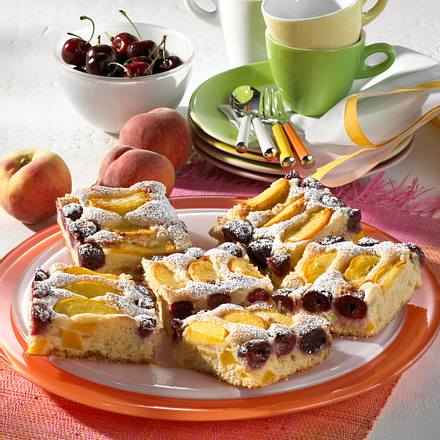 Marzipanobstkuchen vom Blech Rezept