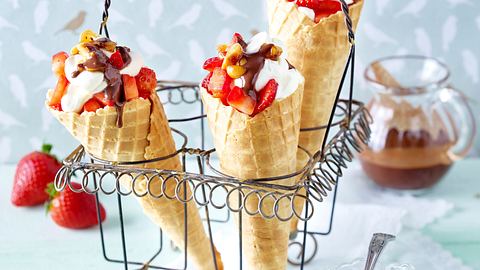 Mascarpone-Erdbeer-Tütchen Rezept - Foto: House of Food / Bauer Food Experts KG