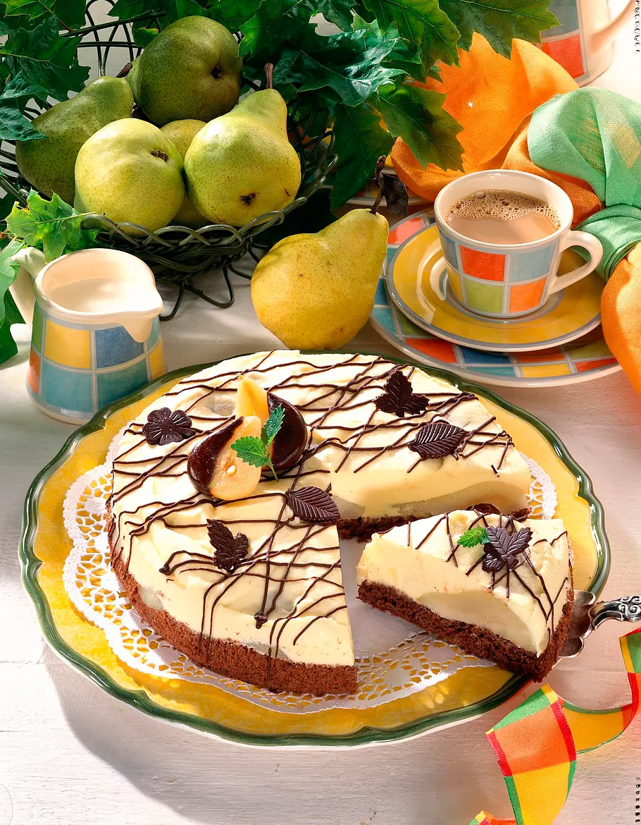 Mascarpone-Torte Birne Helene Rezept