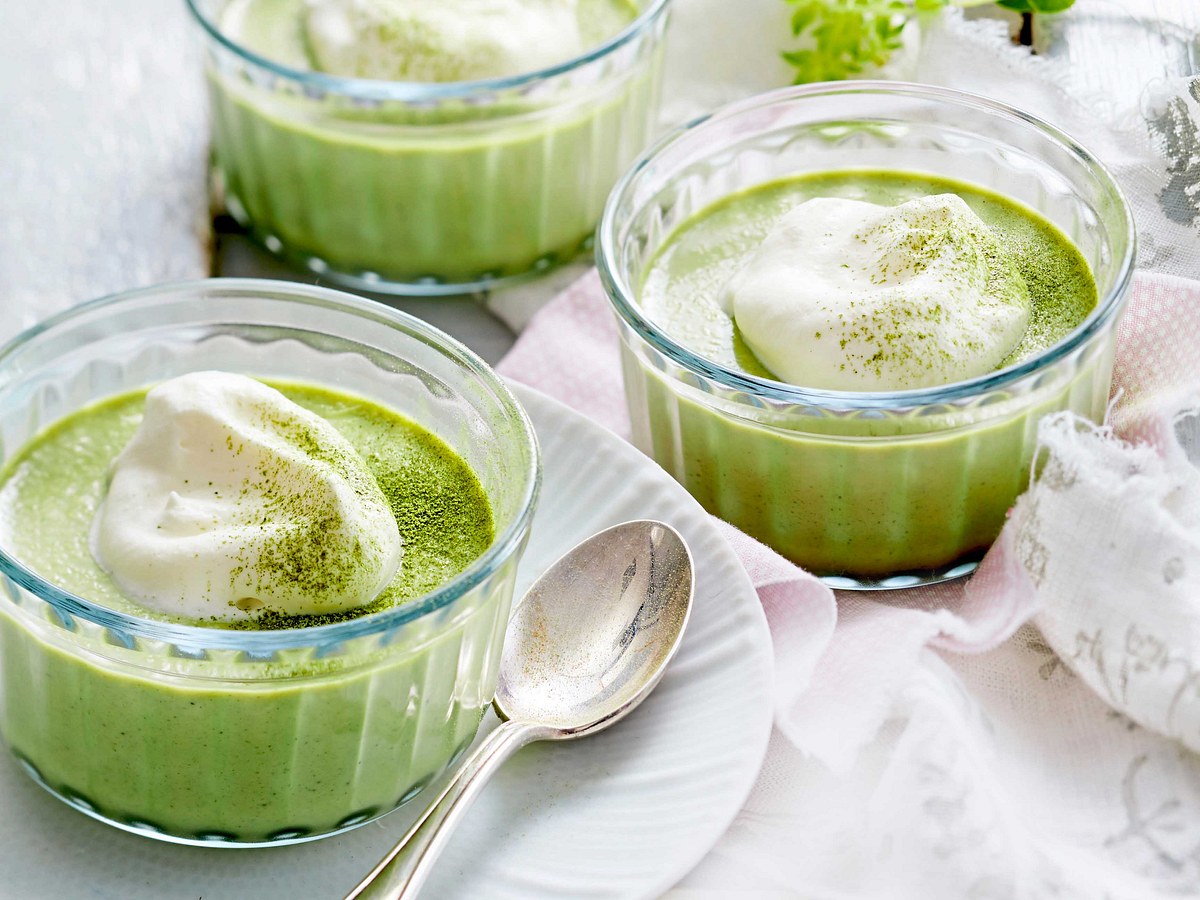 Matcha-Pannacotta Rezept