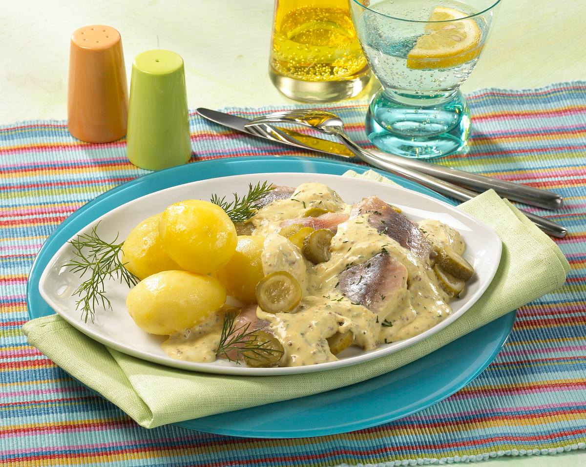 Matjes in Senfsoße Rezept