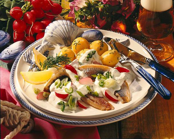 Matjes mit Dillkartoffeln Rezept