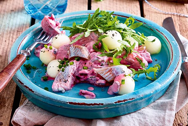 Matjessalat mit Honigmelone Rezept