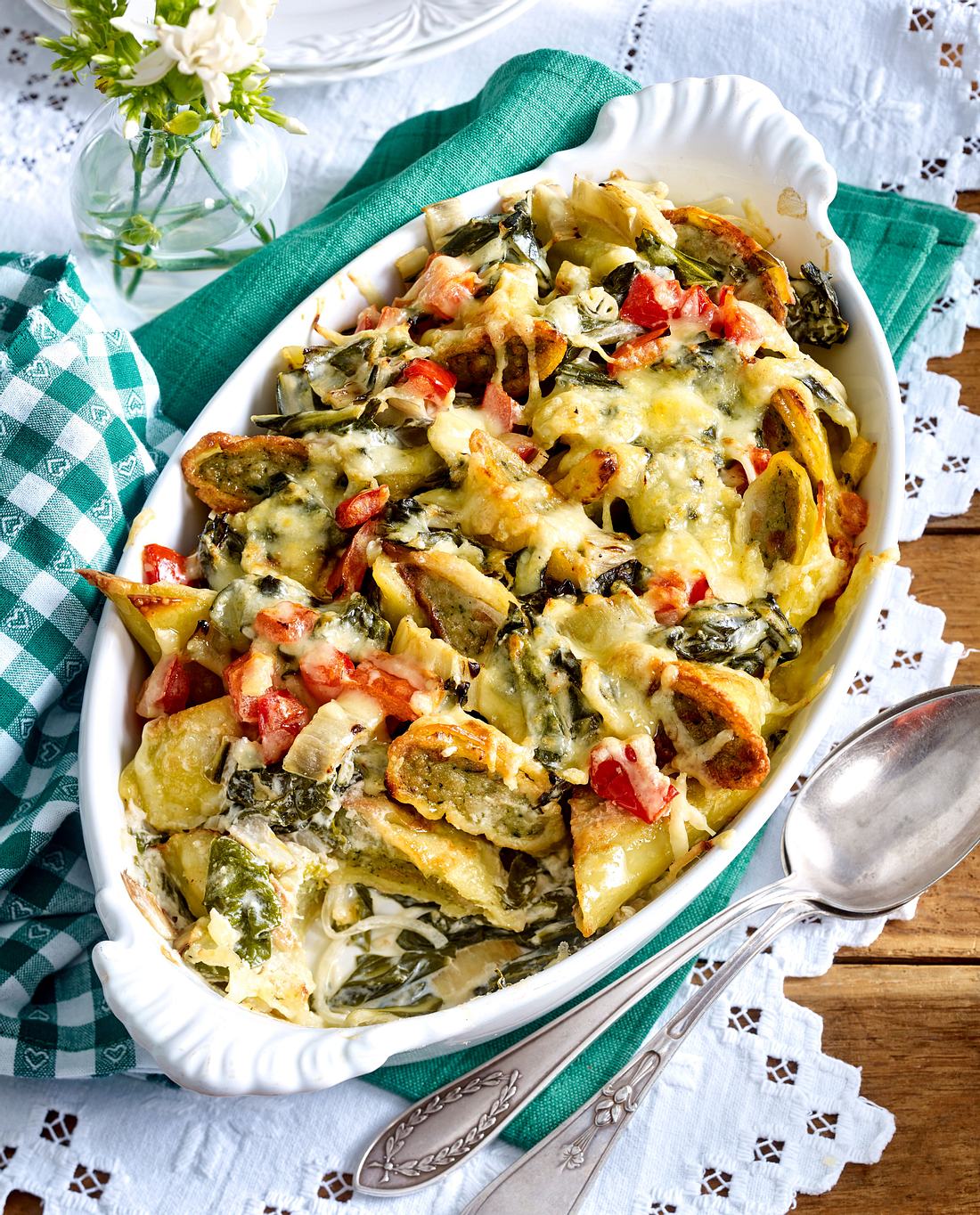 Maultaschen-Gratin Rezept Maultaschen-Gratin Rezept