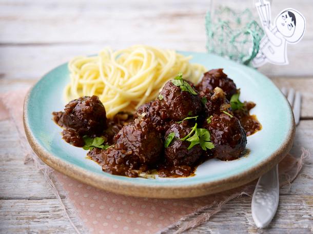 Meatballs mit Nudeln Rezept Meatballs mit Nudeln Rezept
