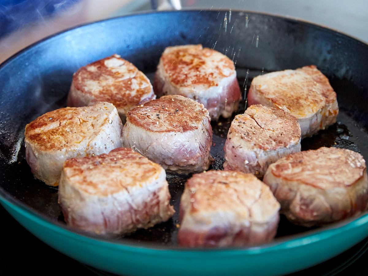 Medaillons für Spargel-Filet-Gratin