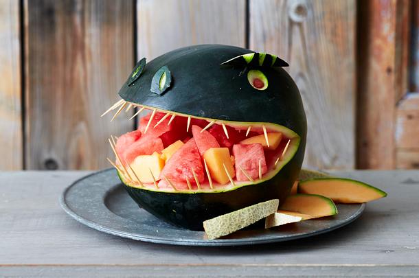 Melonen-Dino Rezept Melonen-Dino Rezept