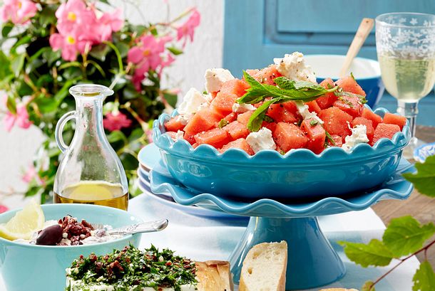 Melonen-Feta-Salat Rezept