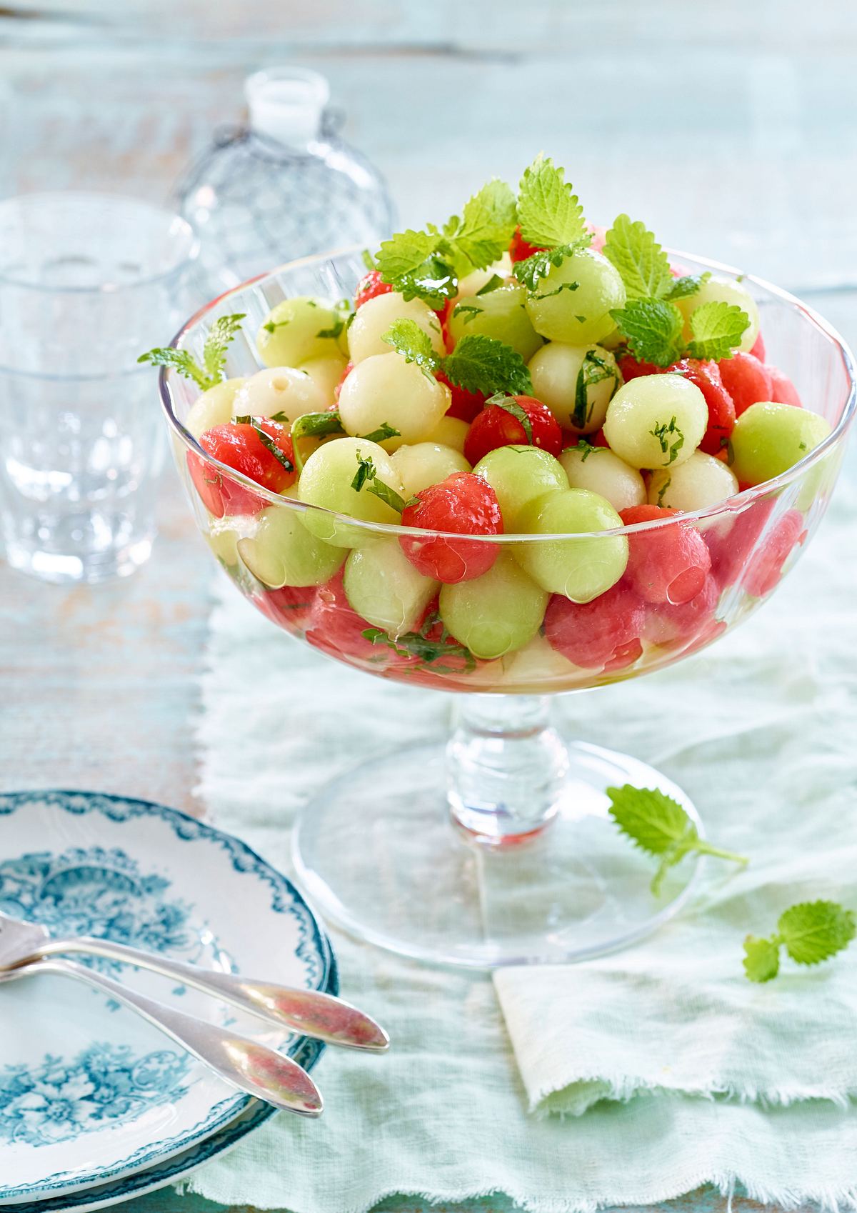 Melonen-Minz-Salat Rezept