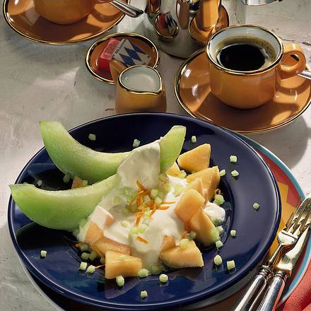 Melonen mit Mascarpone-Creme Rezept