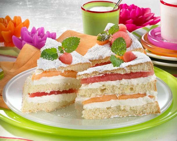 Melonen-Quark-Schnittchen Rezept