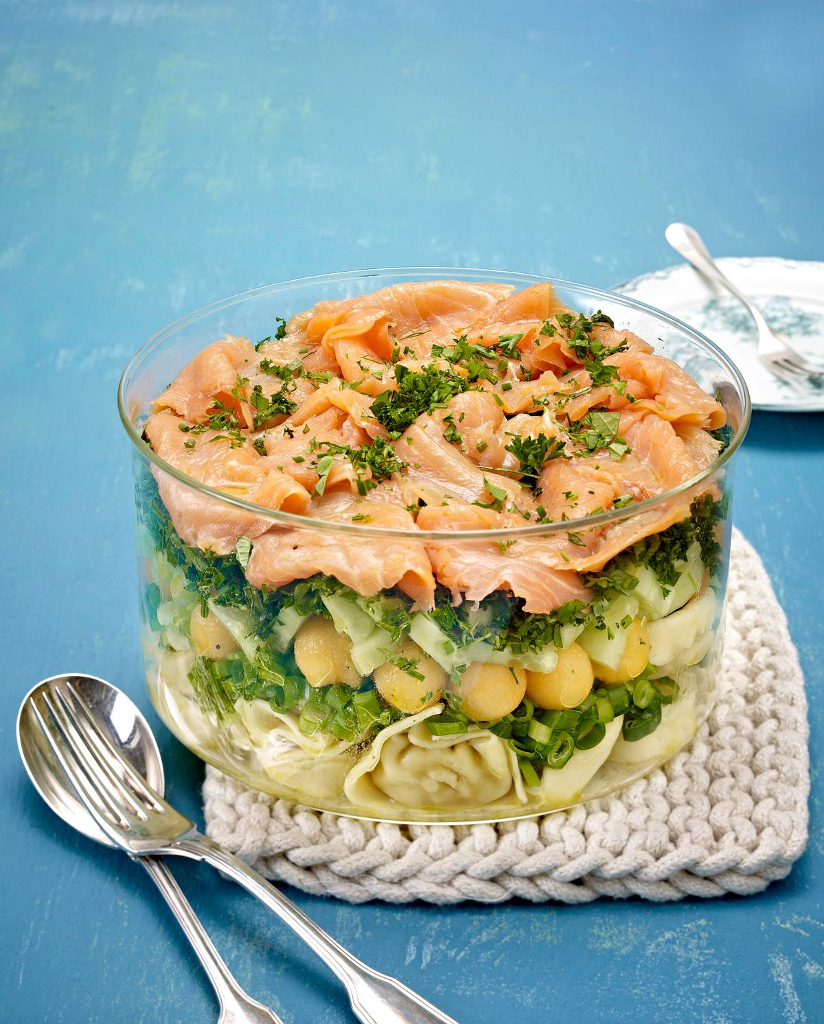 Melonen-Schichtsalat Rezept