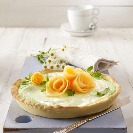 Melonenkuchen mit Minzcreme Rezept