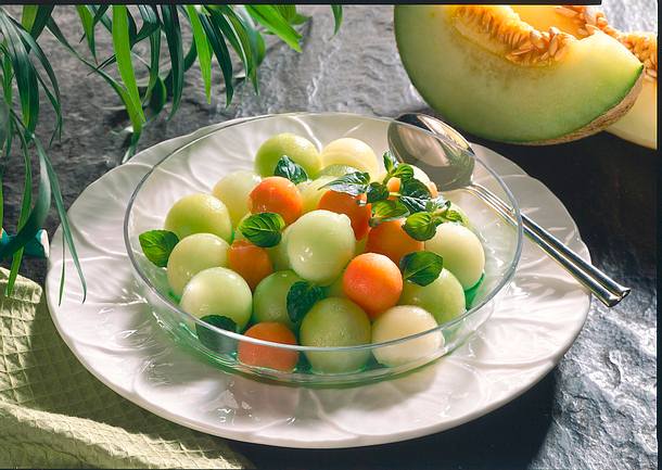Melonensalat Rezept Melonensalat Rezept