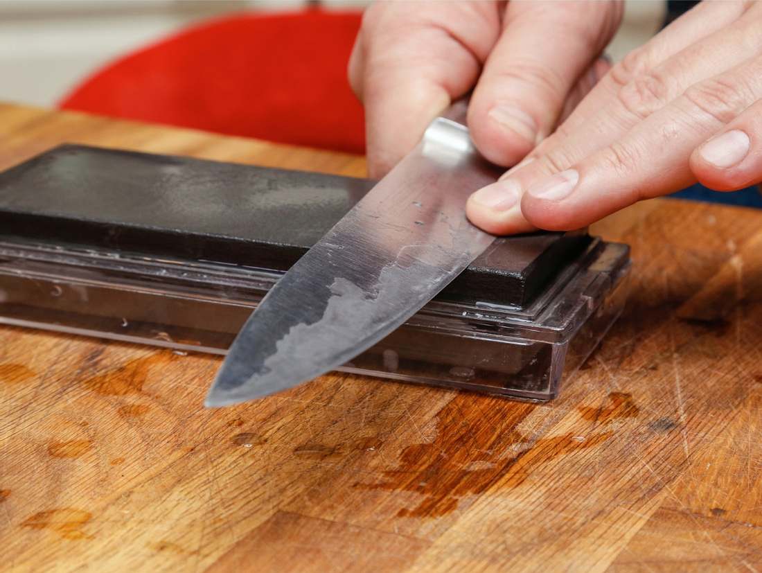 Die Anleitung zum Messer schleifen!