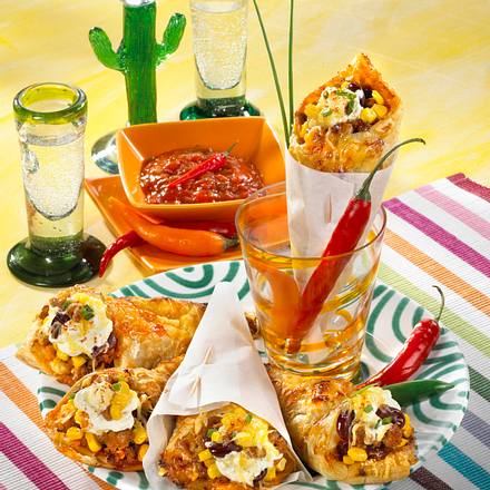 Mexikanische Blätterteig-Tüten Rezept