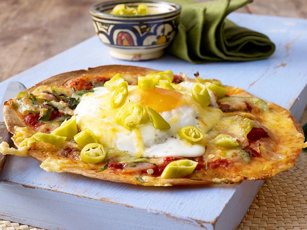Mexikanische Eier auf Tortillafladen Rezept