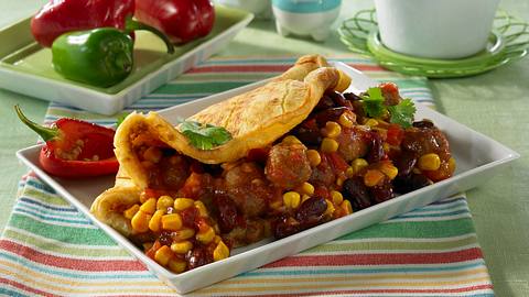 Mexikanische Pfannkuchen mit Hackbällchen Rezept - Foto: Pretscher, Tillmann
