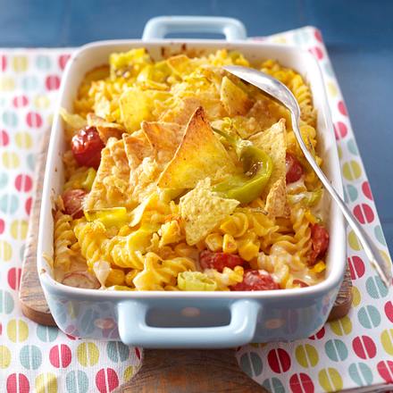 Mexikanischer Spirelli-Auflauf Rezept Mexikanischer Spirelli-Auflauf Rezept