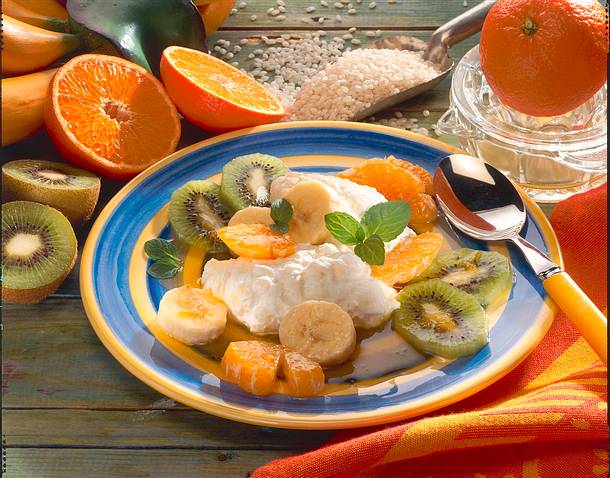 Milchreis mit Früchten Rezept Milchreis mit Früchten Rezept
