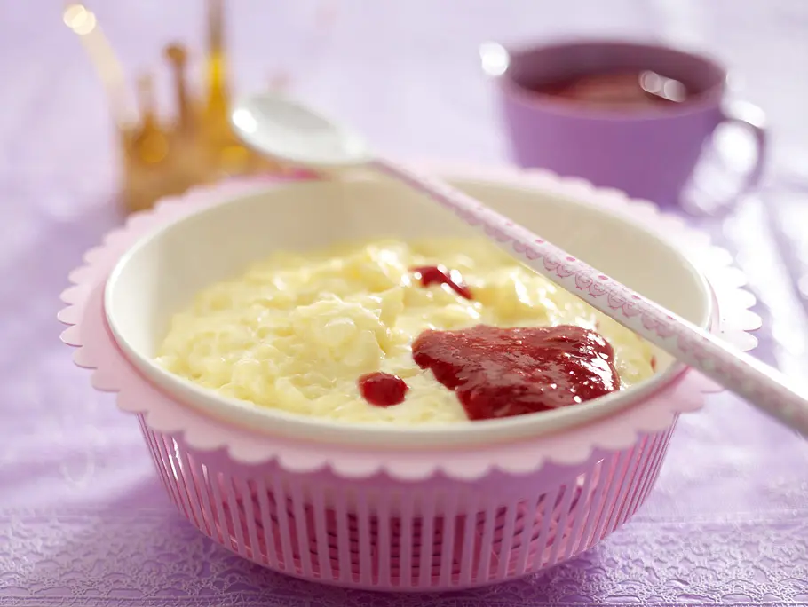 Milchreis mit Himbeersoße Rezept Milchreis mit Himbeersoße Rezept